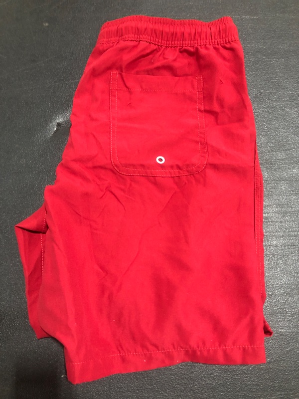 Photo 2 of AMAZON ESSENTIALS MEN'S SHORTS. RED. SIZE LARGE. 