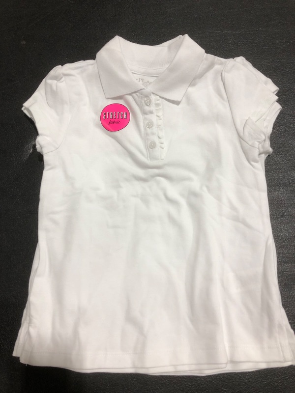 Photo 1 of 3-PACK YOUTH GIRLS' SHORT SLEEVE SHIRTS. WHITE. SIZE SMALL 5/6. 