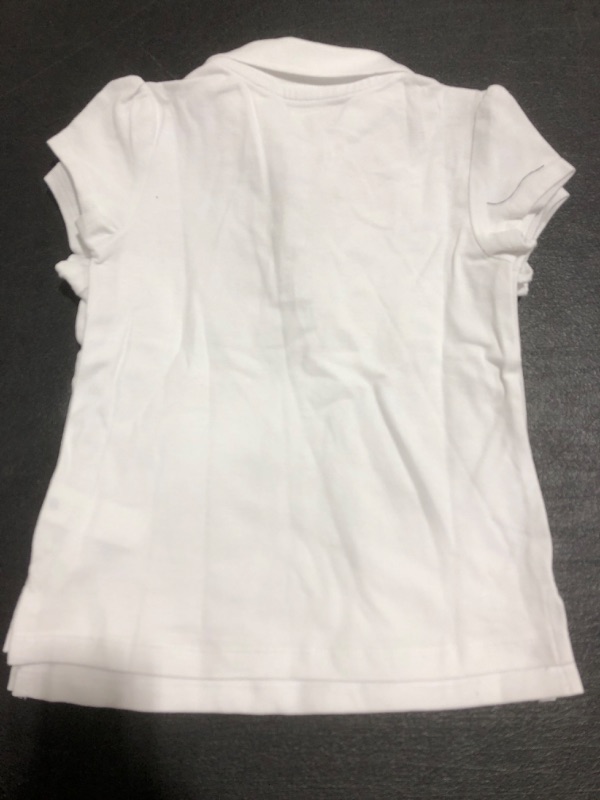 Photo 2 of 3-PACK YOUTH GIRLS' SHORT SLEEVE SHIRTS. WHITE. SIZE SMALL 5/6. 