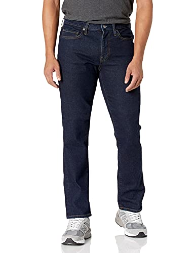 Photo 1 of Amazon Essentials Men's Slim-Fit Stretch Jean, Rinsed, 33W X 30L
