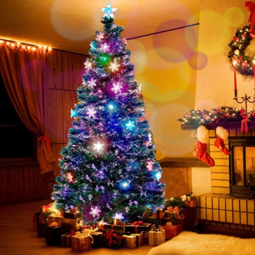 Photo 1 of 

Juegoal 7 ft Pre-Lit Optical Fiber Christmas Artificial Tree, with LED RGB Color Changing Led Lights, Snowflakes and Top Star, Festive Party Holiday Fake Multicolor Xmas Tree with Durable Metal Legs


Juegoal 7 ft Pre-Lit Optical Fiber Christmas Artific