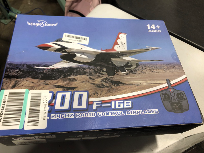 Photo 2 of EagleStone RC Airplane 2.4GHz 2 Channel Remote Control Plane with Gyro and 3 Batteries (45 Mins), Easy to Fly F-16 Model for Adults, Beginners and Advanced Kids