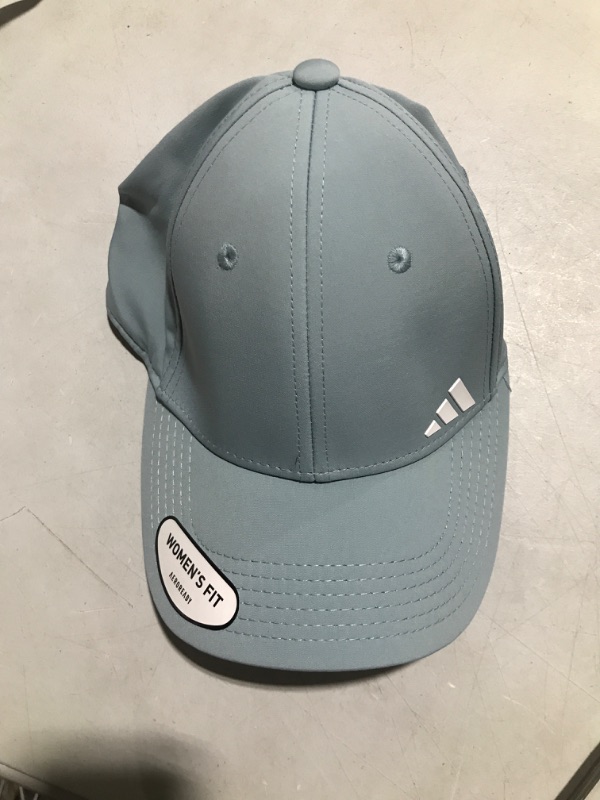 Photo 2 of adidas Women's Backless Ponytail Hat Adjustable Fit Baseball Cap One Size Magic Grey/White