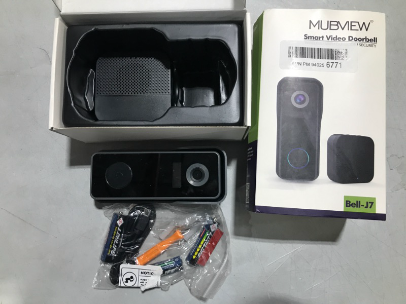 Photo 2 of Wireless Doorbell Camera with Chime, MUBVIEW WiFi Video Doorbell Camera with Motion Detector, Anti-Theft Device, 2K HD, Night Vision, 2-Way Audio, Storage (Optional)