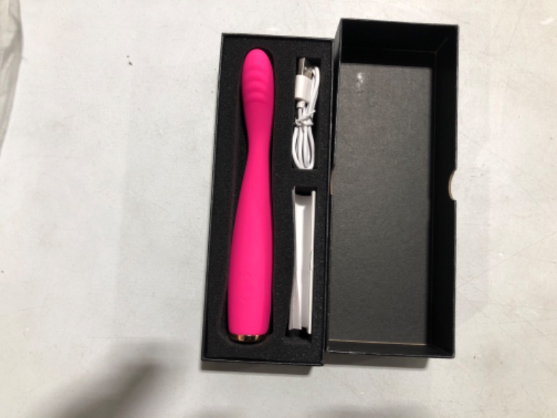 Photo 2 of Adorime Rose Vibrator, High-Frequency G Spot Clitoris Vibrator with 5 Speeds & 10 Modes Powerful Clitoral Stimulator, Vibrating Massager Wand for Women for Sex, Pink
