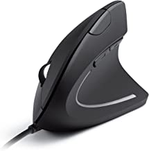 Photo 1 of Anker 2.4G Wireless Vertical Ergonomic Optical Mouse, 800 / 1200 /1600 DPI, 5 Buttons for Laptop, Desktop, PC, Macbook - Black
