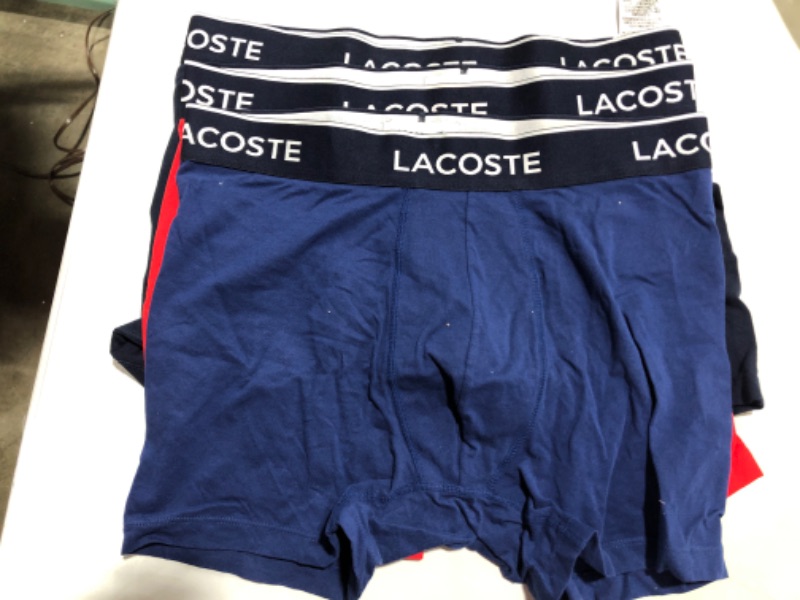 Photo 1 of Lacoste Men's Casual Classic 3 Pack Cotton Stretch Boxer Briefs
 - Medium 