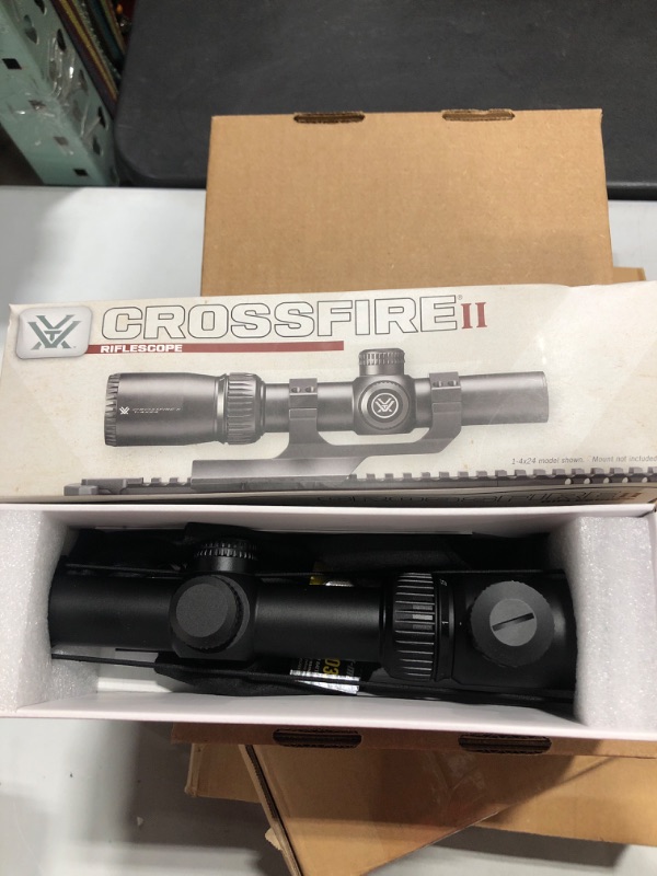 Photo 2 of Vortex Optics Crossfire II Adjustable Objective, Second Focal Plane, 30mm Tube Riflescopes 1-4x24 V-Brite Illuminated 2nd