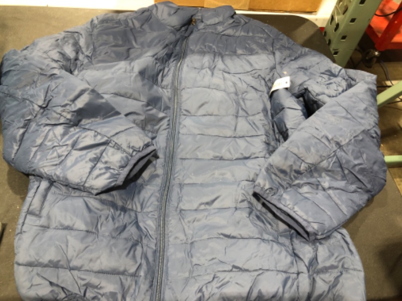 Photo 2 of Amazon Essentials Men's Packable Lightweight Water-Resistant Puffer Jacket (Available in Big & Tall) X-Large Indigo