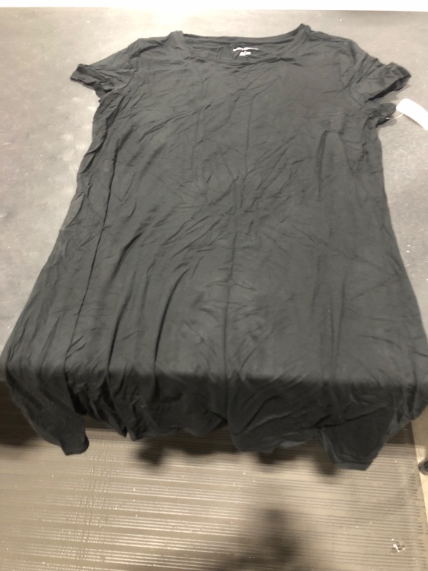 Photo 1 of Amazon Essentials Women's Short-Sleeve Scoop Neck Swing Dress (Available in Plus Size) Rayon Blend Black Medium