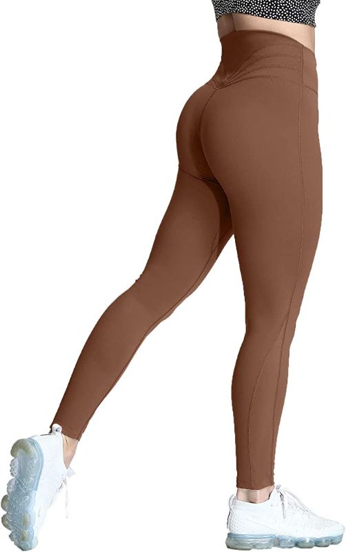 Photo 1 of Aoxjox High Waisted Workout Leggings for Women Compression Tummy Control Trinity Buttery Soft Yoga Pants 26"