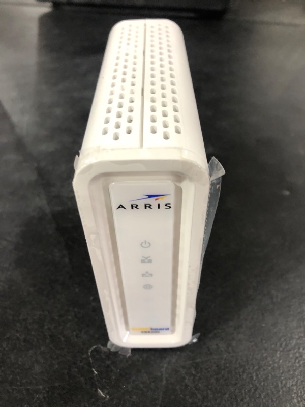 Photo 2 of ARRIS SURFboard SB8200 DOCSIS 3.1 Cable Modem | Approved for Comcast Xfinity, Cox, Charter Spectrum, & more | Two 1 Gbps Ports | 1 Gbps Max Internet Speeds | 4 OFDM Channels | 2 Year Warranty SB8200 Gigabit Modem