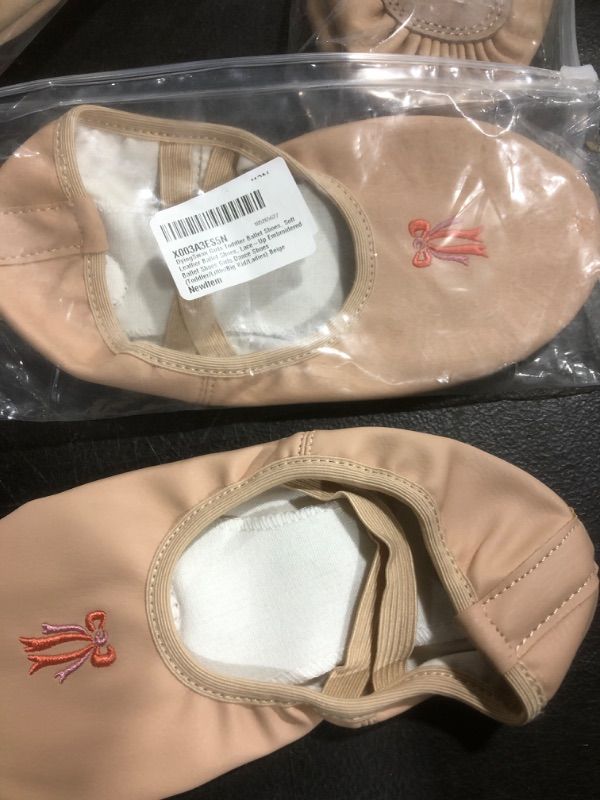 Photo 2 of DyingSwan Toddler Ballet Shoes for Girls, Soft Leather Ballet Slippers, No-Tie Ballet Shoes Dance Shoes for Girls (Toddler/Little/Big Kid/Women) size 39EU US 6.5
