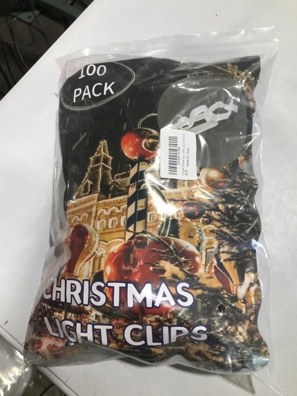 Photo 1 of 100CT HOLIDAY LIGHTS CLIPS