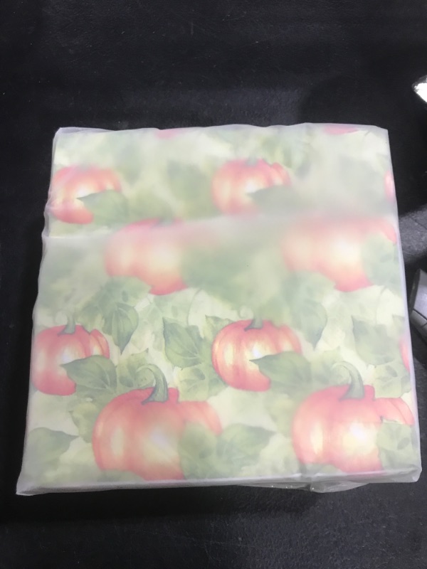 Photo 1 of 120 pcs pumpkin harvest paper napkins 