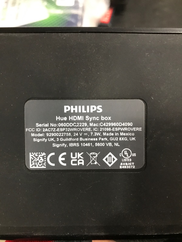 Photo 4 of Philips Hue Play HDMI Sync Box to Sync Hue Colored Lights With Music, Movies, and More, HDMI 4K Splitter, 4 HDMI In 1 Out, Philips Hue Bridge and Philips Hue Colored Lights Required