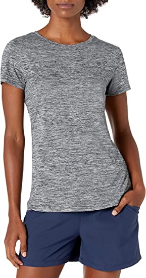 Photo 1 of Amazon Essentials Women's Tech Stretch Short-Sleeve Crewneck T-Shirt (Available in Plus Size), Multipacks