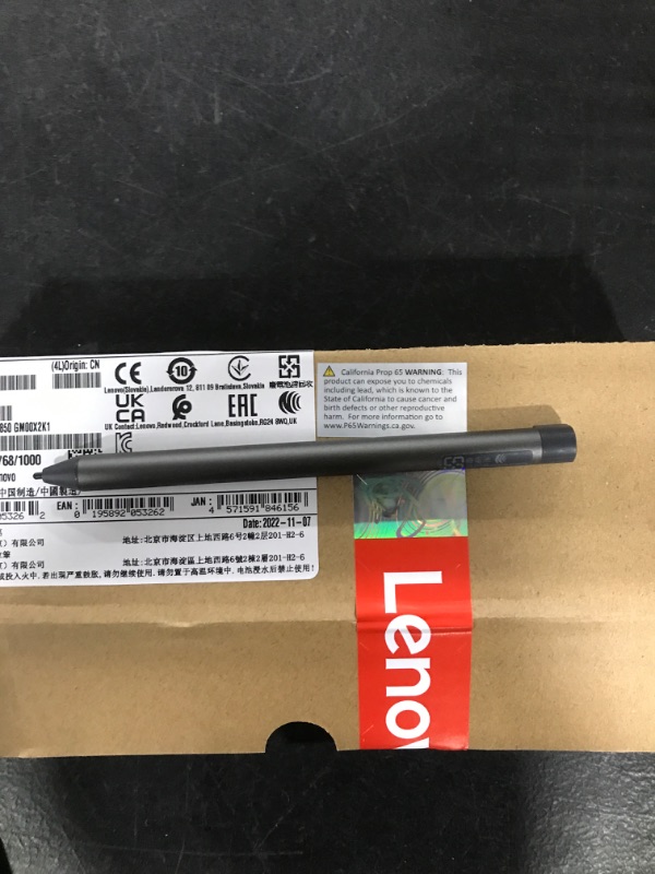 Photo 2 of Lenovo Digital Pen 2 (Laptop) - Ultra-Tactile Response - 4,096 Levels of Pressure - Natural Feel Elastometer Pen Tip - Extended Battery Life - Silver