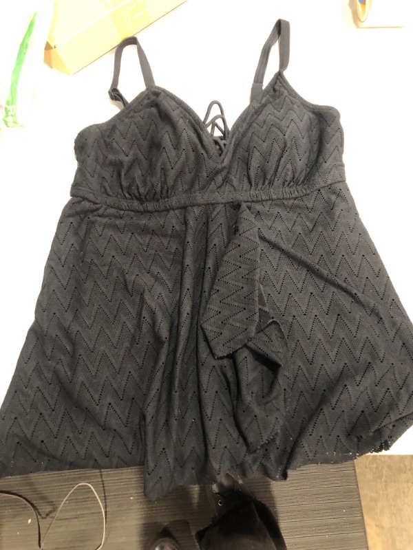 Photo 1 of black tankini size 8