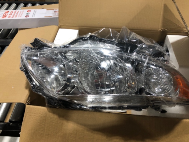 Photo 2 of ACANII - For 2011 2012 2013 Toyota Corolla Chrome Housing Headlights Headlamps Assembly Replacement Pair Set Left+Right
