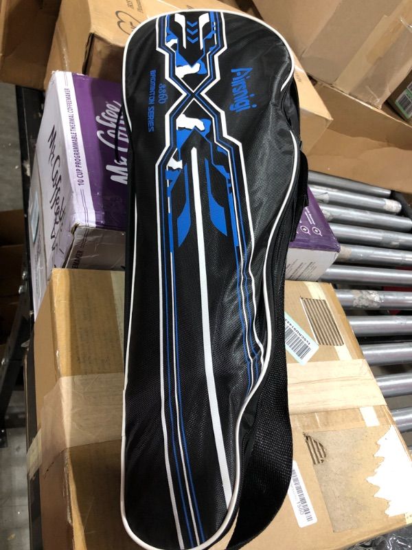 Photo 1 of Badminton Racquets, Lightweight Carbon Fiber Badminton Set, Badminton Set of 4 Rackets for Adult and Children, Including 4 Rackets, 3 Shuttlecocks, 4 Overgrip and Portable Case
