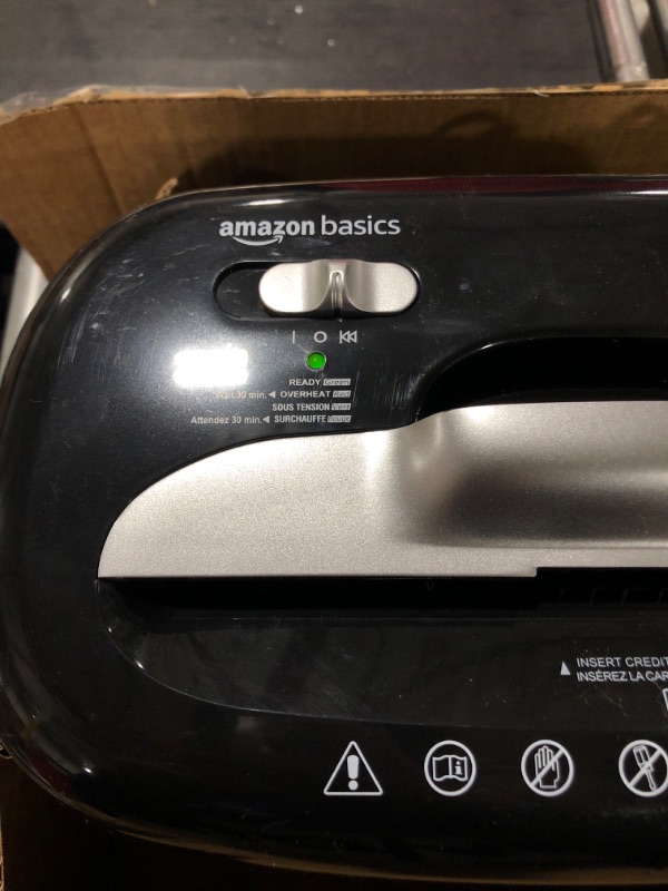 Photo 3 of AmazonBasics 6-Sheet High-Security Micro-Cut Paper and Credit Card Shredder