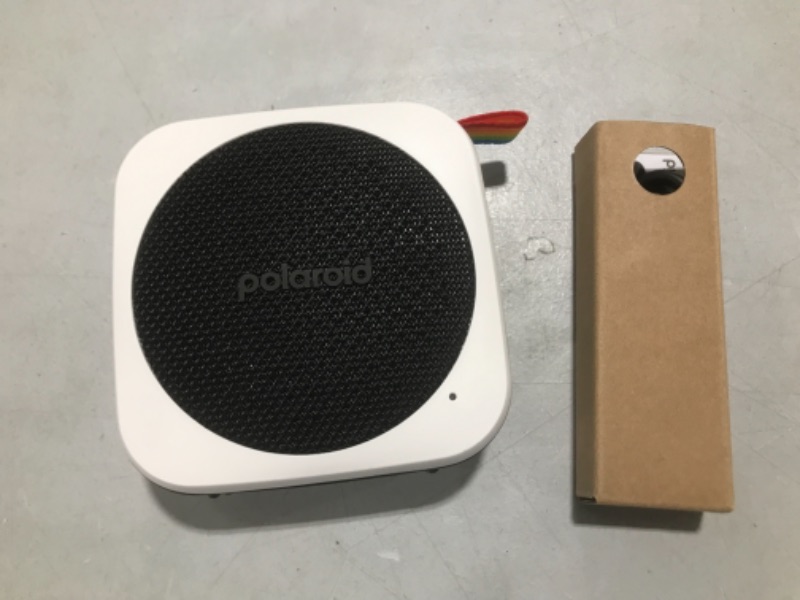 Photo 2 of Polaroid P1 Music Player (Black) - Super Portable Wireless Bluetooth Speaker Rechargeable with IPX5 Waterproof and Dual Stereo Pairing