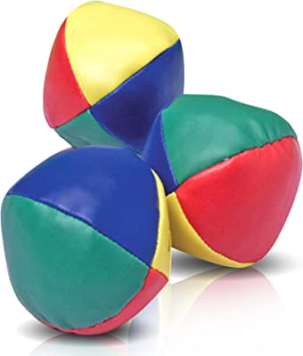 Photo 1 of ArtCreativity Juggling Balls for Beginners and Professional | Learning Toy | Set of 3 | Juggle Clubs Kits for Kids and Adults | Multi-Colored | Easter Basket Stuffers for Kids and Adults, Classroom
