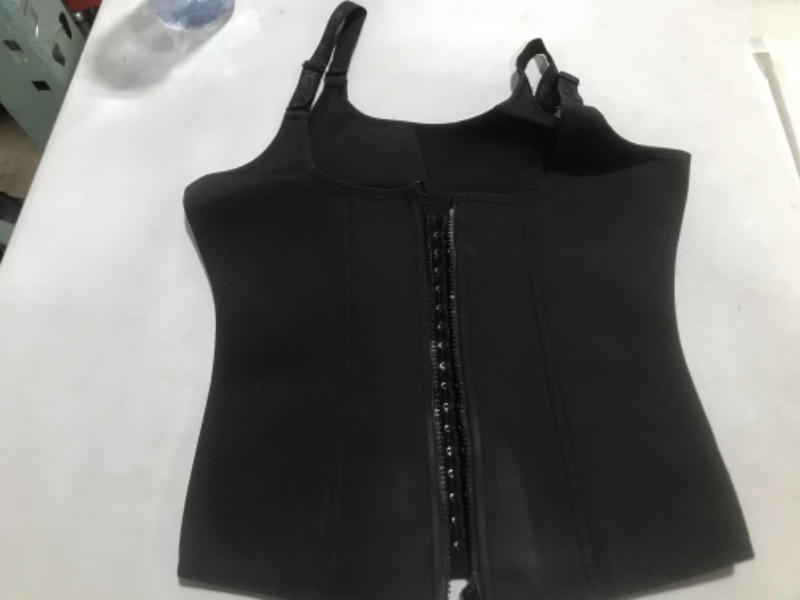 Photo 2 of YADIFEN Waist Trainer Vest for Women,Zipper Corset Body Shaper for Tummy Control Neoprene Cincher Sweat SaunaTank Top
