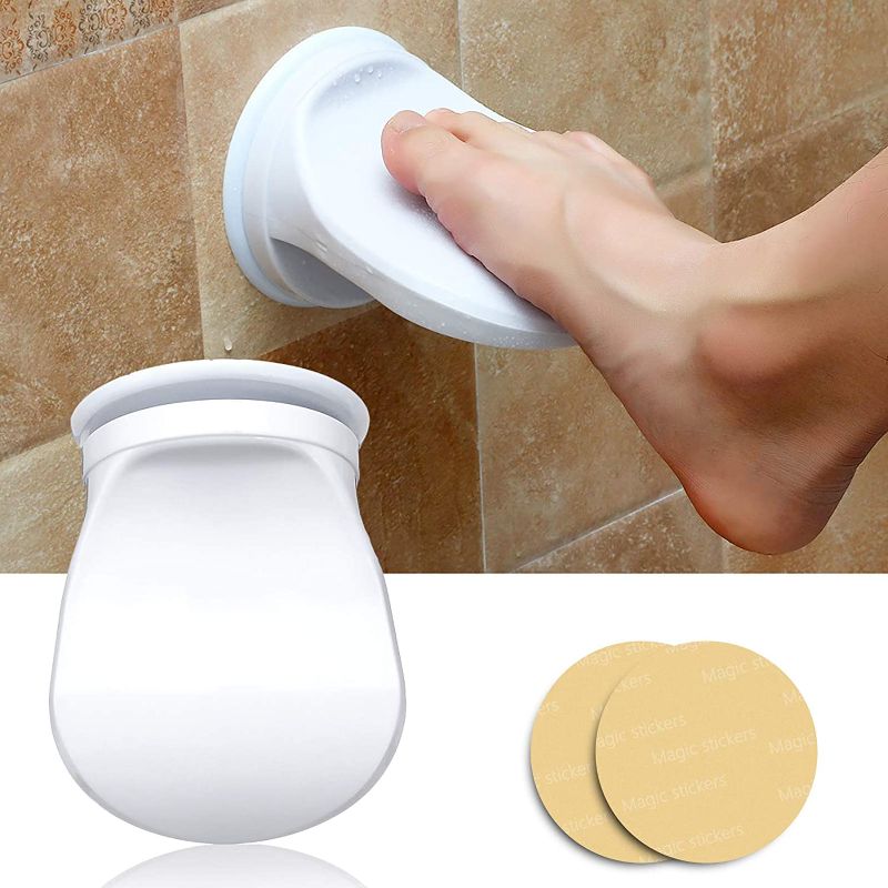 Photo 1 of Shower Foot Rest for Shaving Legs, No Drilling is Needed Non-Slip Bathroom Pedal with Powerful Suction Cup Shower Shaving Leg Aid. Suitable for Women & Back Pain Sufferers 