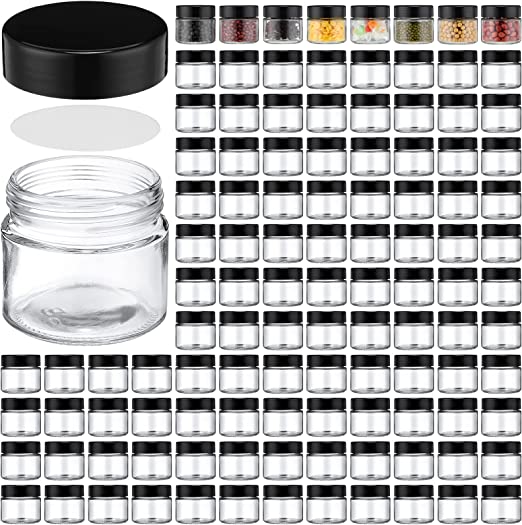 Photo 1 of 60 Pieces 4 oz Glass Jars with Lids Clear Small Mason Jars Empty Round Glass Spice Jars Wide Mouth Canning Jars Storage Refillable Empty Cosmetic Containers for Lotions Cream Powders Beauty Products
B0BNK9GW7W
