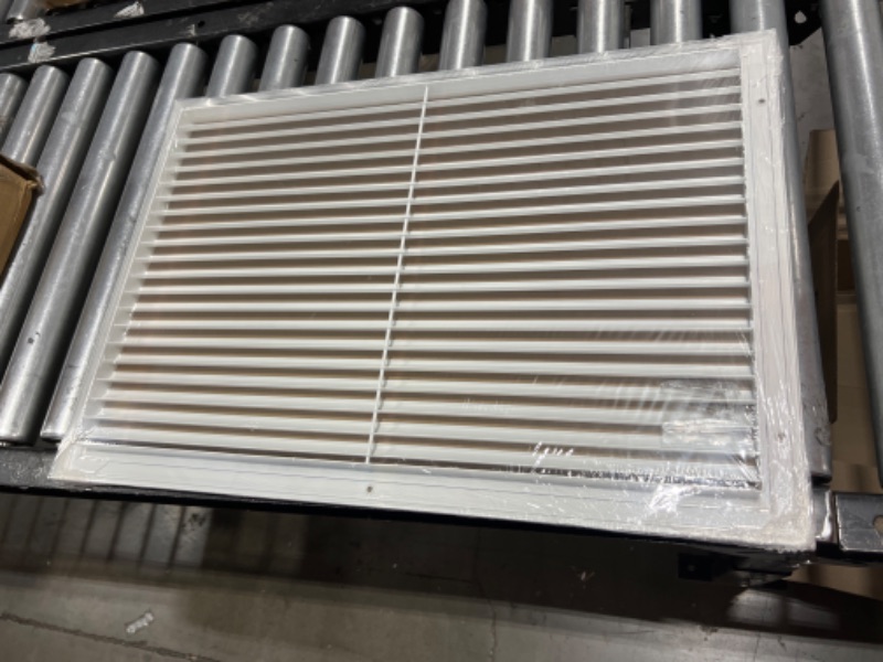 Photo 2 of 24" X 16" Aluminum Return Grille - Easy Air Flow - Linear Bar Grilles [Outer Dimensions: 26.5"w X 18.5"h] 24 X 16