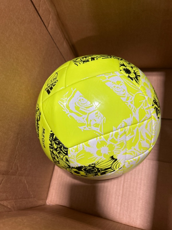 Photo 1 of adidas Unisex-Adult MLS Training Ball CLUB Solar Yellow/Black 5