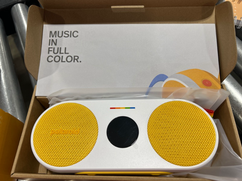 Photo 2 of Polaroid P2 Music Player (Yellow) - Powerful Portable Wireless Bluetooth Speaker Rechargeable with Dual Stereo Pairing