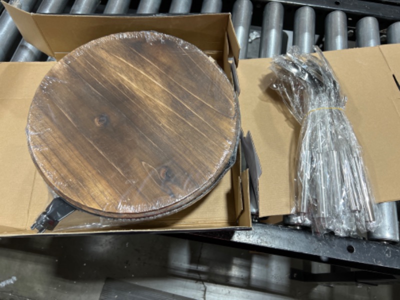 Photo 2 of 12.8"Carbon Steel Wok - 11Pcs Woks and Stir Fry Pans with Wooden Handle and Lid,10 Cookware Accessories,For Electric,Induction and Gas Stoves