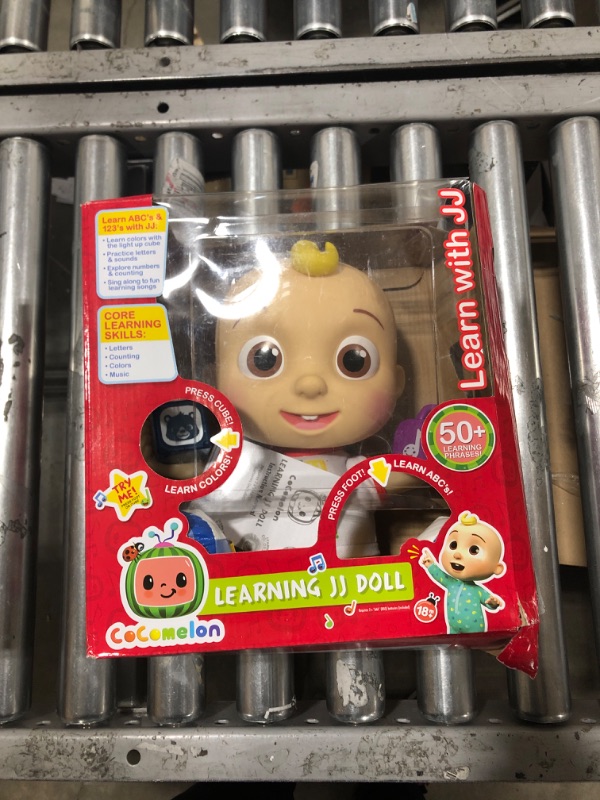 Photo 2 of CoComelon Interactive Learning JJ Doll with Lights, Sounds, and Music to Encourage Letter, Number, and Color Recognition, Kids Toys for Ages 18 Month