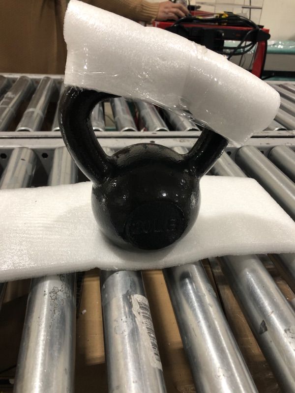 Photo 3 of AmazonBasics Cast Iron Kettlebell, 20 lb