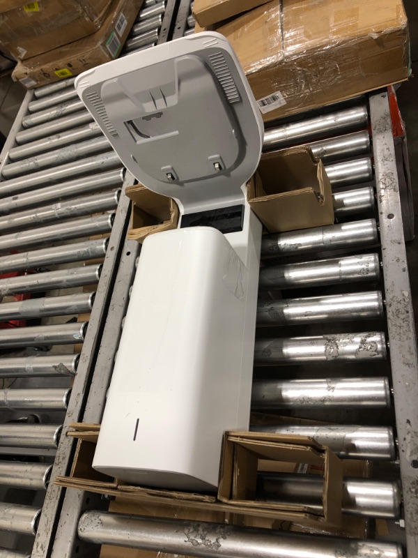 Photo 3 of SAMSUNG Jet Bot AI+ Robot Vacuum Cleaner w/ Object Recognition, Intelligent Cleaning, Clean Station, 5-Layer Filter, Touchless Dust Removal for Hardwood Floors, Carpets, VR50T95735W, White