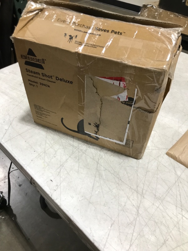 Photo 1 of BISSELL SteamShot Deluxe Hard Surface Steam Cleaner with Natural Sanitization, Multi-Surface Tools Included to Remove Dirt, Grime, Grease, and More, 39N7A