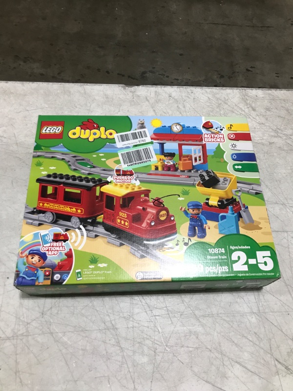 Photo 2 of LEGO DUPLO Town Steam Train 10874 Building Toy Set for Preschool Kids, Toddler Boys and Girls Ages 2-5 (59 Pieces)