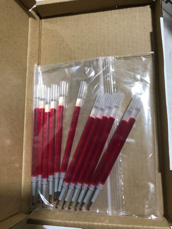 Photo 2 of REFILL INK FOR GEL PEN 0.7MM BULLET TIP, RED INK BOX OF 12. 

