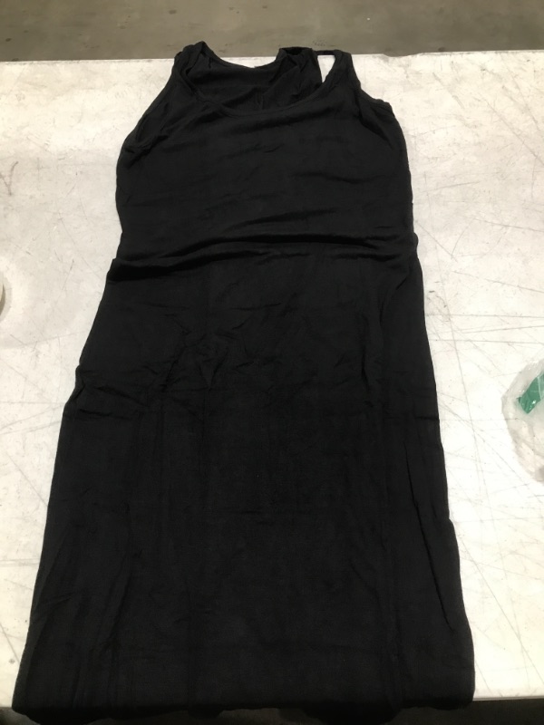 Photo 2 of  Women's Scoop Neck Sleeveless Long Maxi Dress Tank Dress Coffee Small