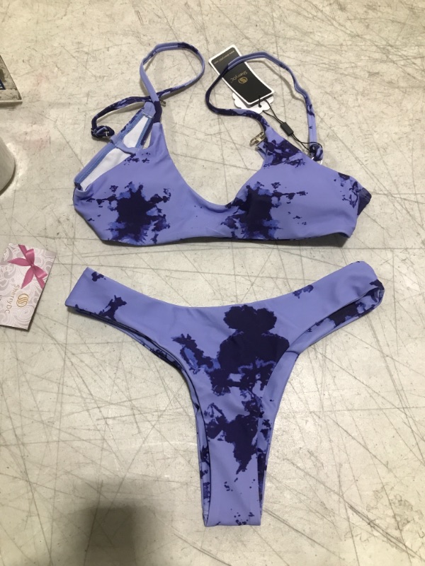 Photo 1 of 2 PIECE LADIES SWIMSUIT SIZE SMALL