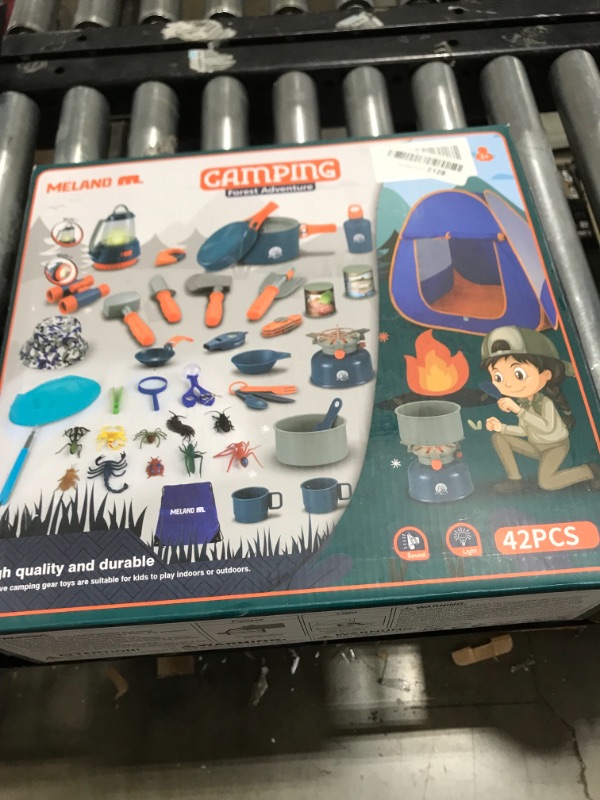 Photo 2 of Meland Kids Camping Set with Tent 42pcs - Camping Gear Toy with Pretend Play Tent Outdoor Toy for Toddlers Birthday Gift
