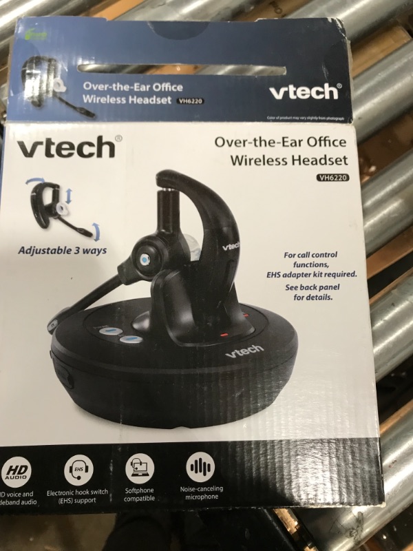 Photo 3 of VTech VH6220 Softphone Compatible Over-the-Ear DECT Office Wireless Headset for Business Desk Phones