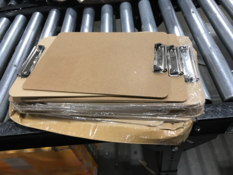 Photo 1 of Clipboard, HERKKA 15 Pack Hardboard Office Clipboards Standard A4 Letter Size Clipboard with Low Profile Clip , Size 12.5 x 9 Inch 15pack