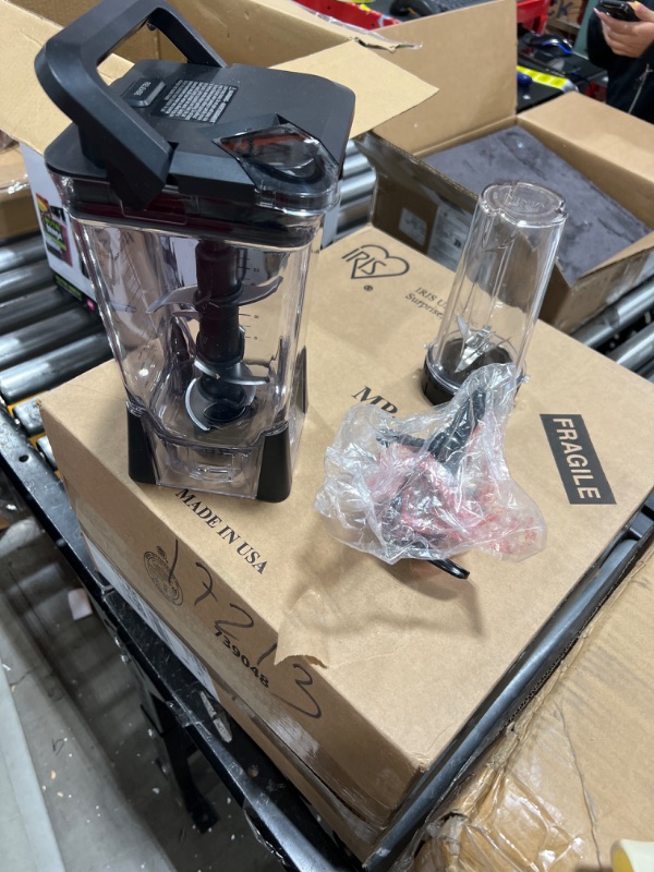 Photo 1 of Ninja BL770 Mega Kitchen System, 1500W, 4 Functions for Smoothies, Processing, Dough, Drinks & More, with 72-oz.* Blender Pitcher, 64-oz. Processor Bowl, (2) 16-oz. To-Go Cups & (2) Lids, Black BL770 Black