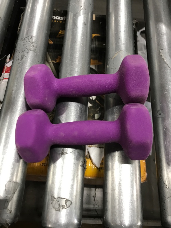 Photo 1 of 3LB DUMBELL SET-PURPLE-