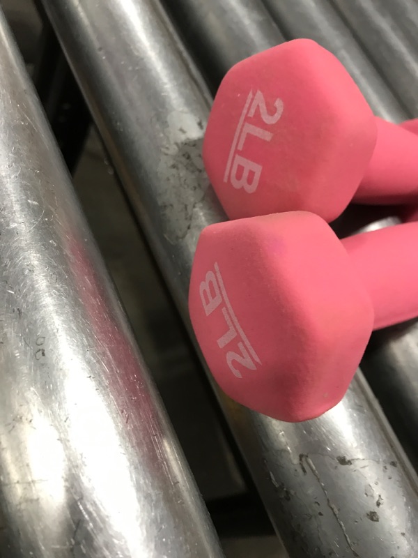 Photo 2 of 2LB DUMB BELL SET- PINK