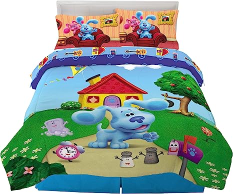 Photo 1 of Franco Kids Bedding Super Soft Comforter and Sheet Set, 5 Piece Full Size, Blues Clues
